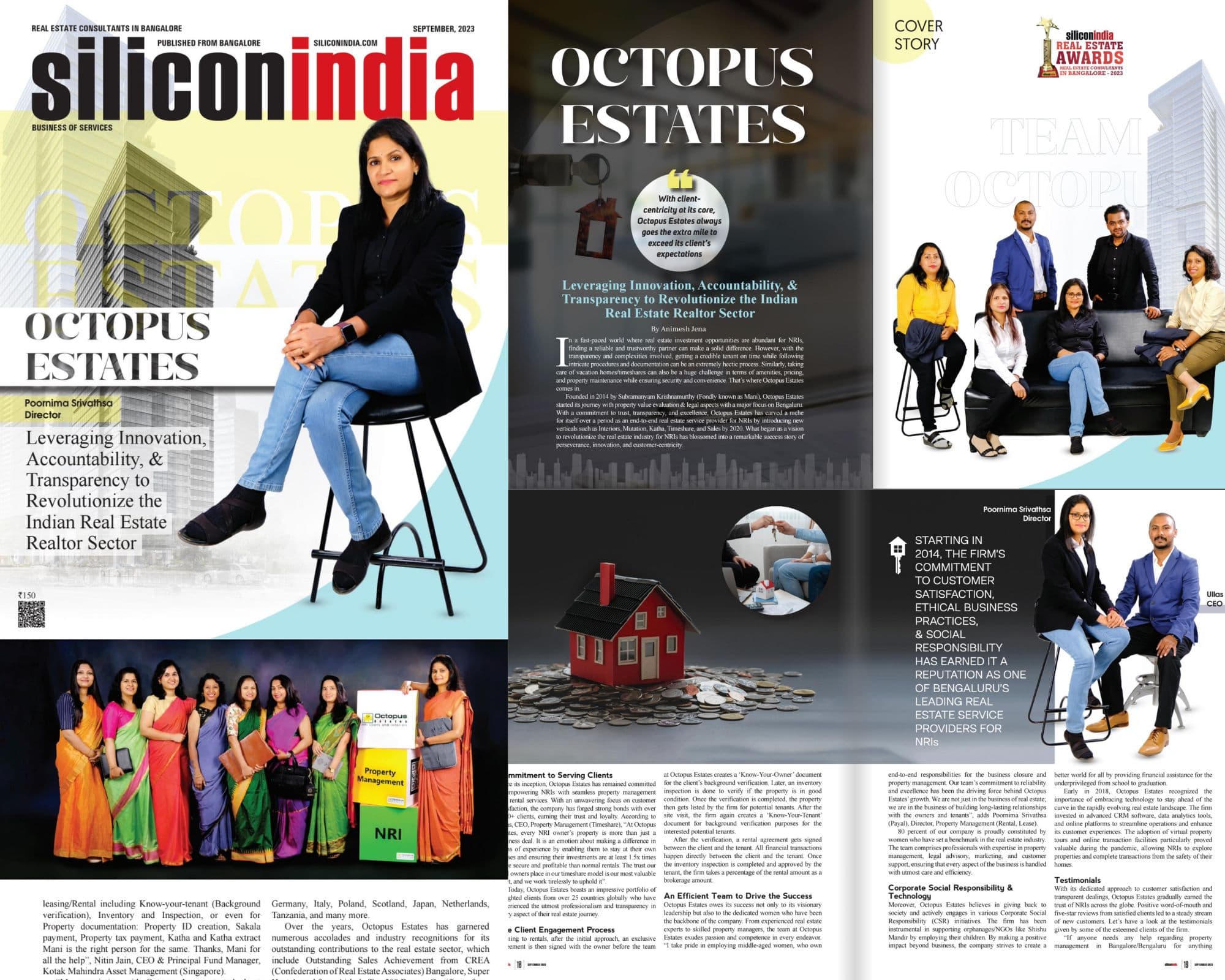 Media Recognition - The cover story featured in Silicon India Magazine