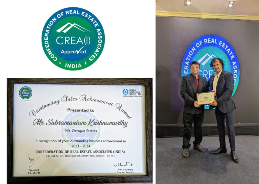 Recognised by CREA - "Outstanding Sales Achievement Award" (2023-2024)