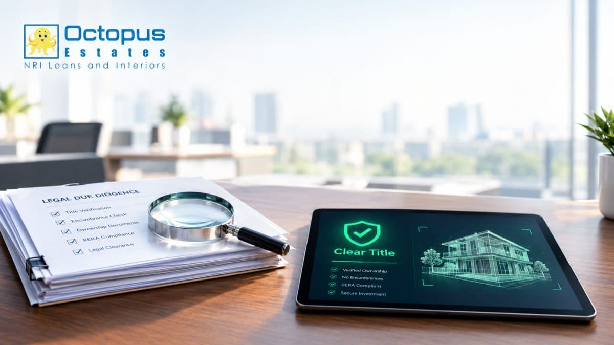 What is an Encumbrance Certificate (EC), and why is it a non-negotiable part of Octopus Estates' legal due diligence for NRI investors?