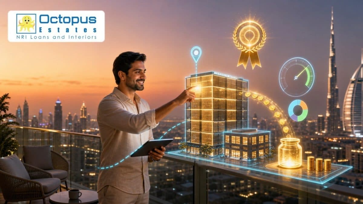 How can NRIs invest in SEBI-regulated SM REITs for 8% to 10% yields, and how does Octopus Estates manage allocation remotely?