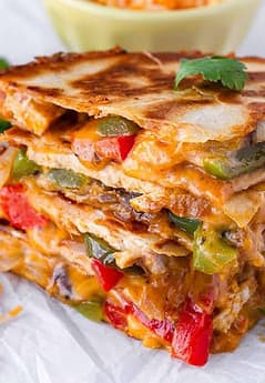 Italian KitchenCheesy bean quesadilla - ₹150 for 1 portion (2-3 slices)