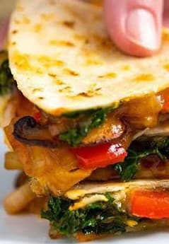 Italian KitchenCheesy bean quesadilla - ₹150 for 1 portion (2-3 slices)