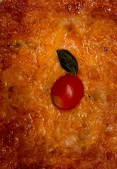 Veg lasagne: Freshly baked in a complete vegetarian kitchen. ₹250 for 1 portion.