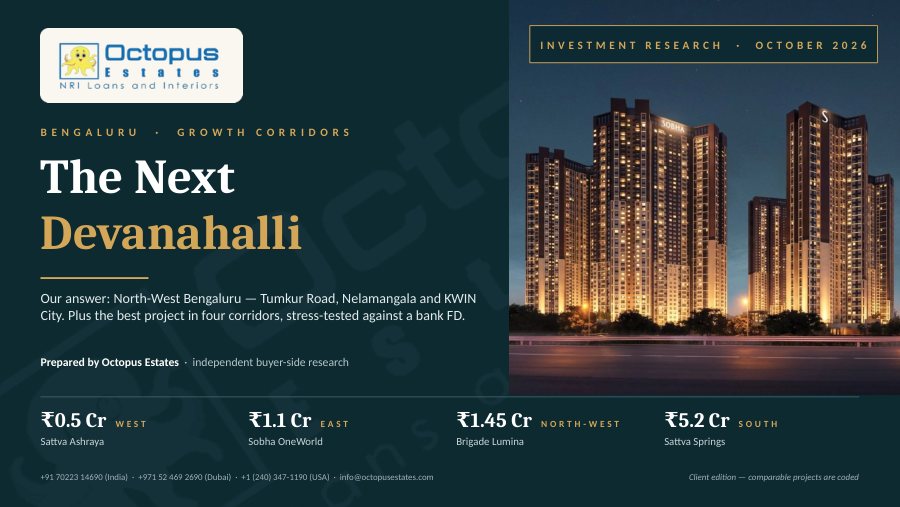 Cover of the report: Where Is the Next Devanahalli in Bengaluru? Our Answer: The North-West